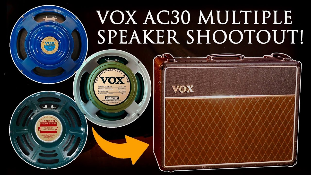 Alnico Blue vs Greenback vs Jensen - Vox AC30 Speaker Comparison