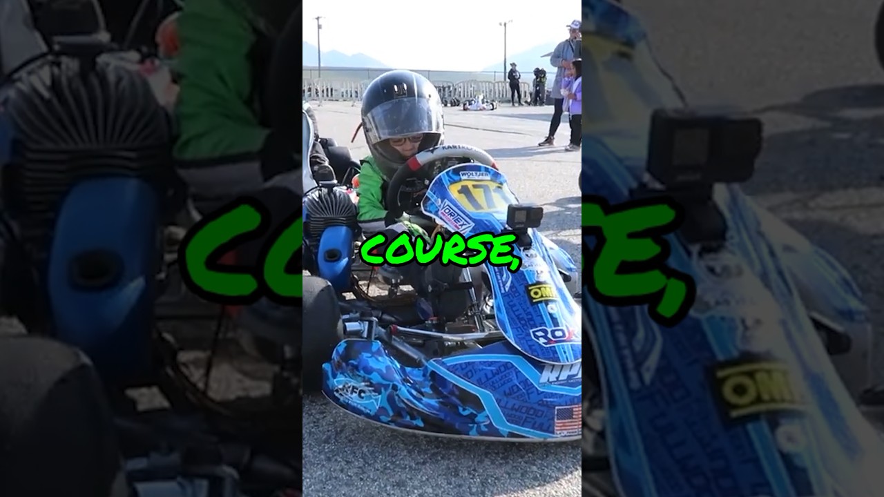 Throwback to Kaiden’s first time racing on asphalt! #gokart #racing #racecar #becauseracecar #family
