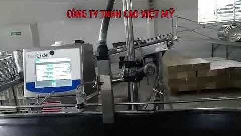 Máy in date Bestcode in trên hộp giấy - Công ty TNHH Cao Việt Mỹ