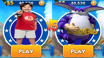 Tag with Ryan vs Sonic Dash - Big Event New Character Update All Bosses All Characters Unlocked