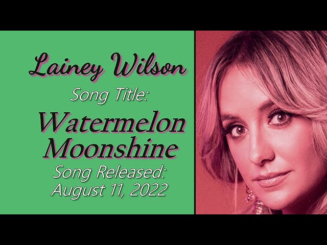 A little something fun to drink your Watermelon Moonshine from. July 1, Lainey Wilson