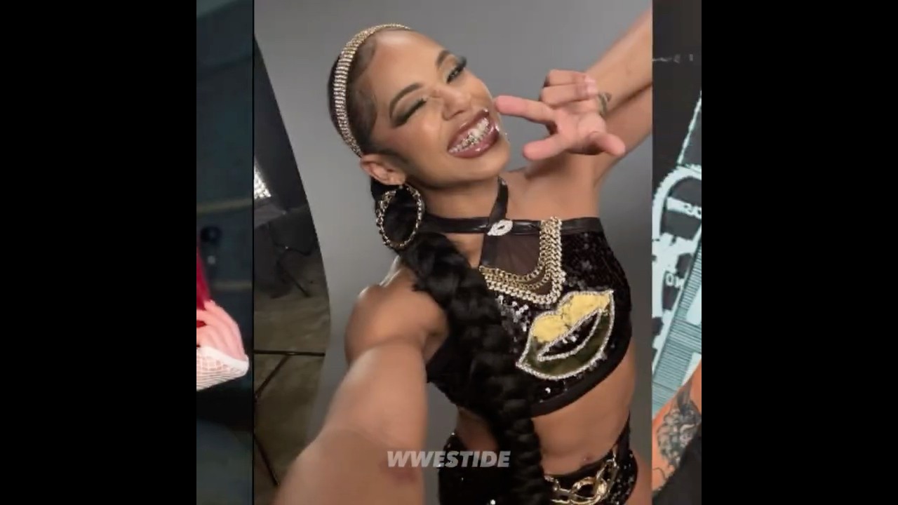 Iyo Sky, Bianca Belair, Rhea Ripley WWE edit 