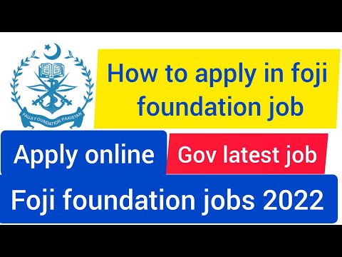 Fouji foundation jobs 2022/fauji foundation hospital jobs /how to apply in fauji foundation jobs.
