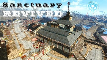How I turned Sanctuary into a Thriving Town with a Minutemen Fortress - Fallout 4 Settlement Build