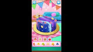 Galaxy Mirror Glaze Cake - Sweet Desserts Maker Kids Games screenshot 2