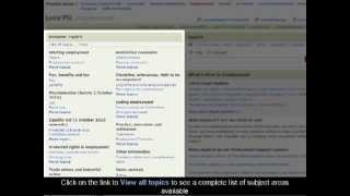 LexisPSL - Employment Practice Area