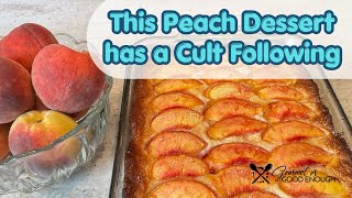 Baltimore Peach Cake:  The Summer Dessert Maryland Loves!