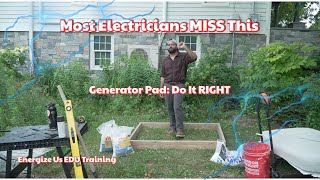How to Prep a Generator Pad (5-3-18 Rule) | NEC Clearance for Generac Install