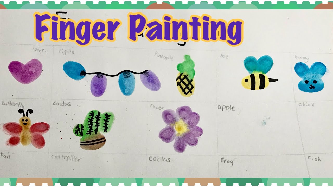 Fun Finger Art Part-1 - YouTube