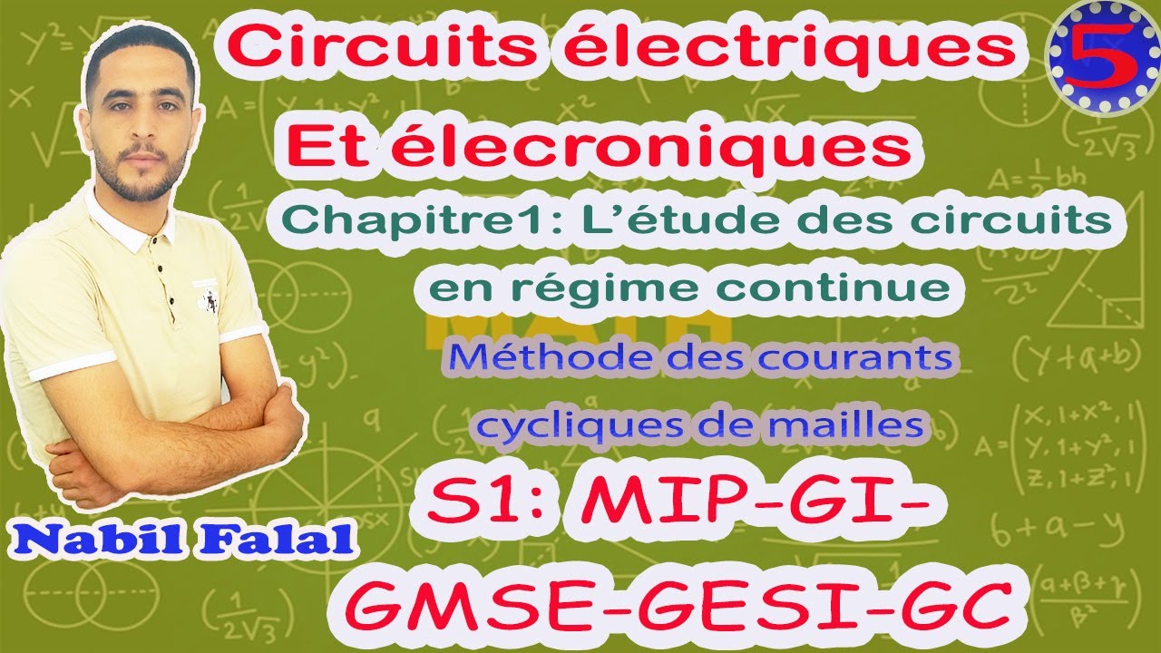 Circuits électriques et électroniques.3) Méthode des courants cycliques de mailles