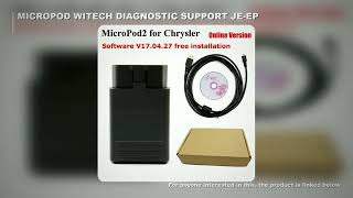 MicroPod 2 WiTech 17.04.27 Diagnostic Tool Support Both Online&Offline Programming For Chry-sler D-o