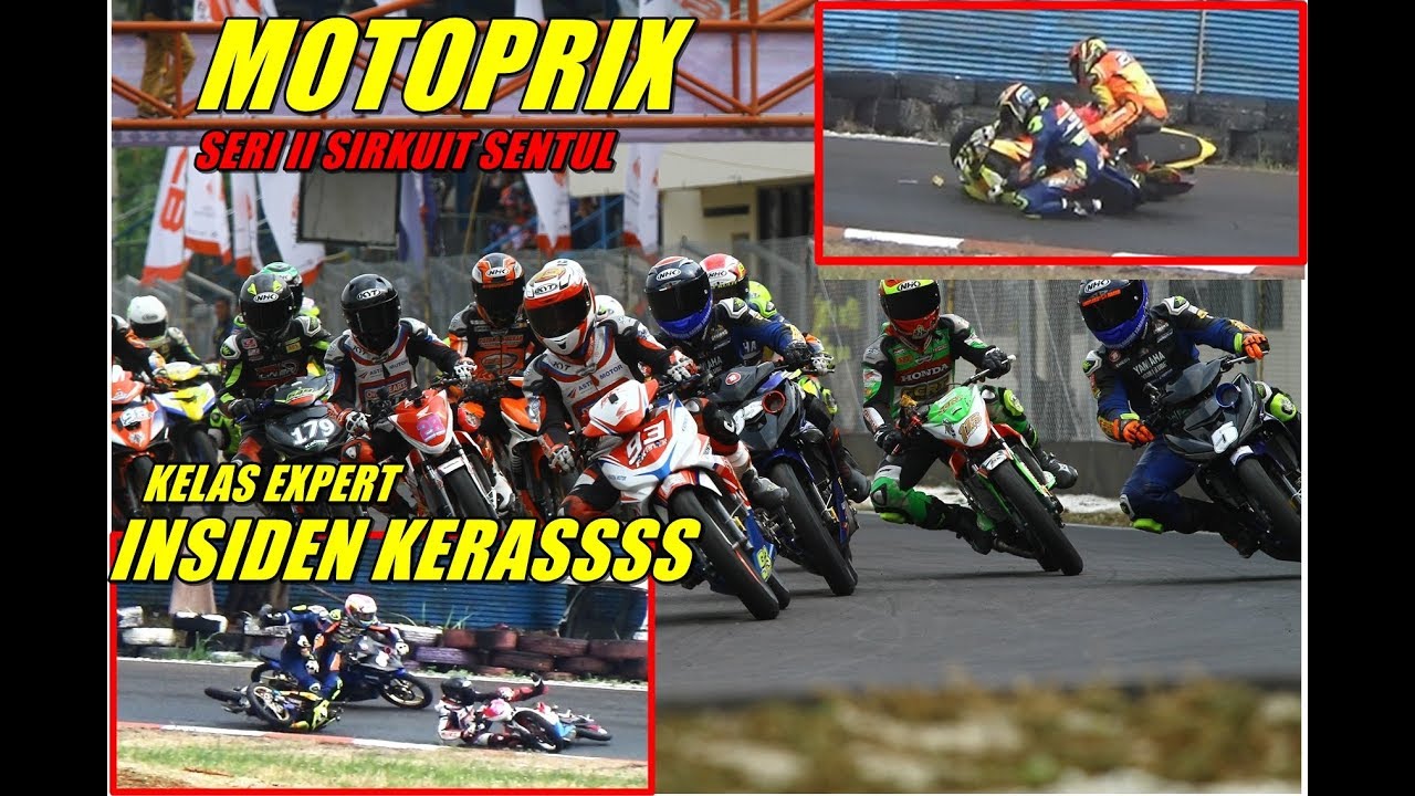TRAGEDI MOTOPRIX SENTUL KELAS EXPERT RACE 1 SENTUL 2019