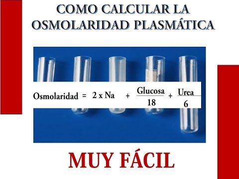 COMO CALCULAR LA OSMOLARIDAD PLASMÁTICA DE MANERA SENCILLA