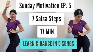 7 Salsa Steps for Beginners | Learn & Dance to 5 Salsa Songs