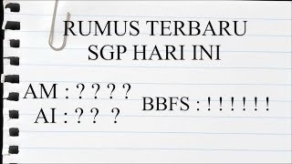BOCORAN SGP HARI INI RABU 18 JUNI 2025 || BOCORAN TERBARU SGP || PREDIKSI SGP ||RUMUS SGP HARI INI