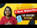 Free Resume making Websites|Get Resume Templates for Freshers| Resume Kaise Banaye ?|  Anshika Gupta