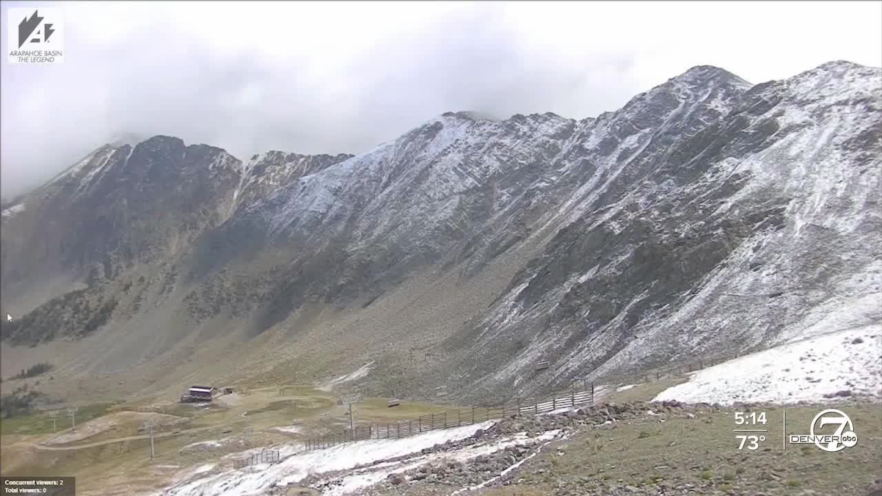 Colorado’s first snow of the season leaves dusting of white powder atop ...