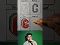 Alphabet G Drawing Challenge ✍️ Can You Draw Better? 😍 #shorts #drawing #art