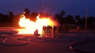 L.P gas training tank