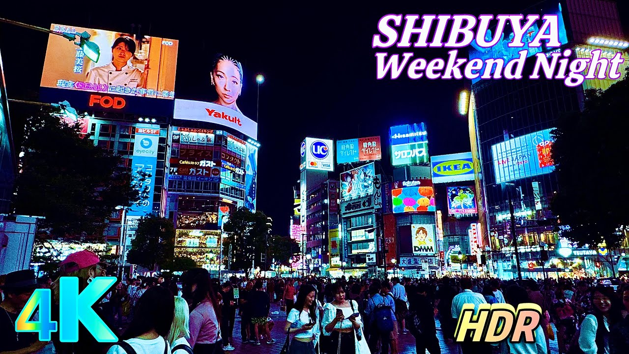 Japan Walk: Shibuya, Tokyo Night Tour, a frame from the walk