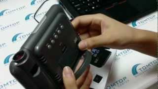 Tomtop-Digital Lcd Screen Led Projector Alarm Clock Weather Station