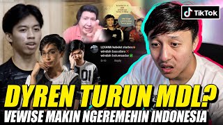 DYREN TURUN MDL? VEWISE MAKIN NGEREMEHIN INDONESIA! REACTION TIKTOK MOBILE LEGEND