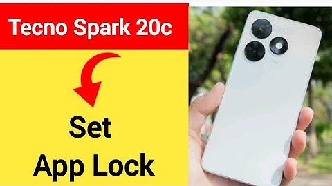 Tecno Spark 20c me AppLock Kaise lagaen, how to set app lock