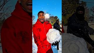 NLE Choppa Starts SNOWBALL FIGHT In The Hood… Gone WRONG😳💀