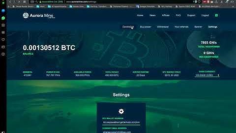 Aurora Mining - How To - Tutorial for Hashpower (power)