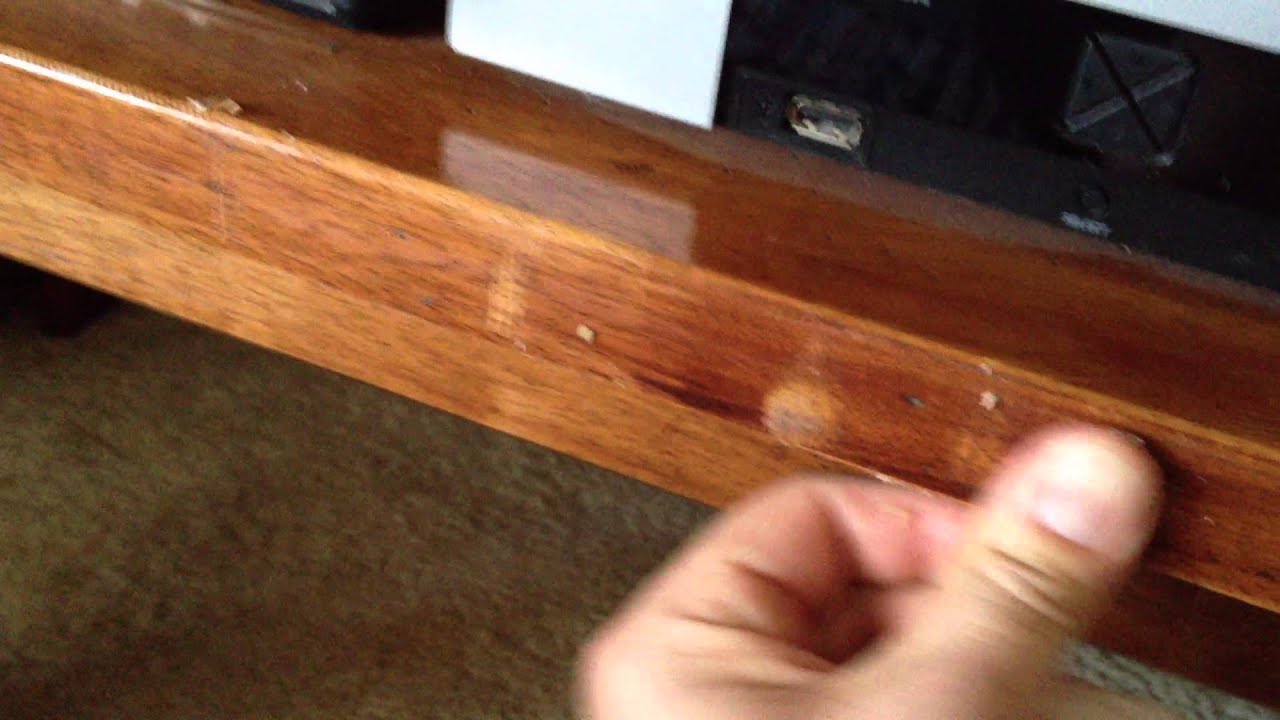 HOW TO QUICKLY Repair Scratches in Varnished Wood YouTube