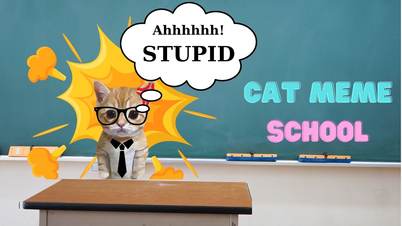 Banana cat learns math | cats meme school series | Banana cat learning ...