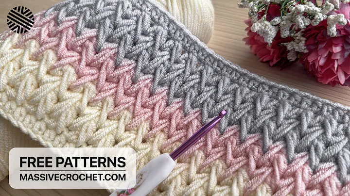 SUPER EASY Crochet Pattern for Beginners (ONE ROW REPEAT)! ⚡️ Crochet Stitch for Baby Blanket & Bag