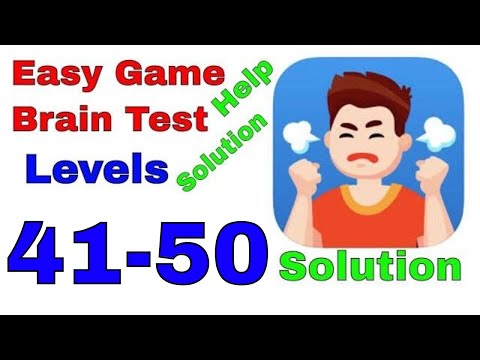 Easy Game Brain Test All Levels 41,42,43,44,45,46,47,48,49,50  Solution answers Walkthrough iOS