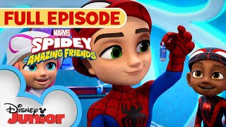 FREEZE! | S1 E23 Part 1 | Full Episode | Spidey and his Amazing Friends | @disneyjunior