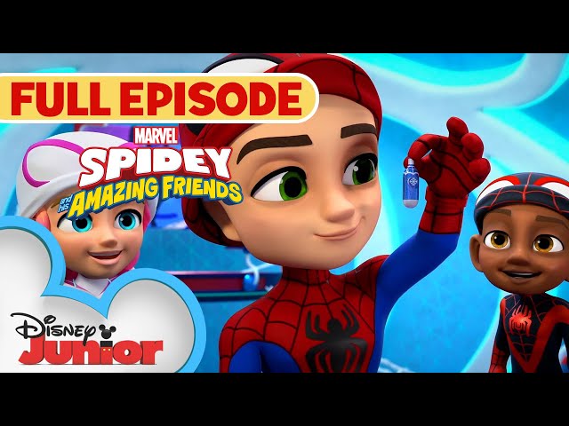 FREEZE! | S1 E23 Part 1 | Full Episode | Spidey and his Amazing Friends | @disneyjunior class=