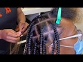 Does Pre-parting really work?| Knotless Braids