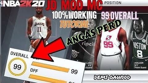 [PERD]99 Overall MyCareer NBA2K20 JD MOD TUTORIAL 100% ALL DEVICE#nba2k20