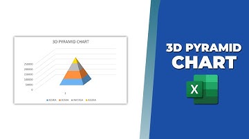 How to create a 3d pyramid chart in excel