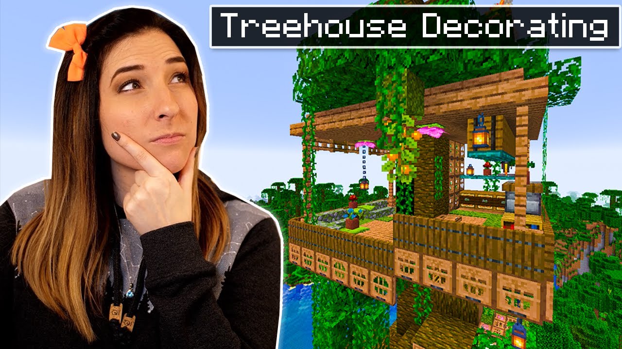 How to DECORATE your Minecraft TREEHOUSE in 1.18 - YouTube