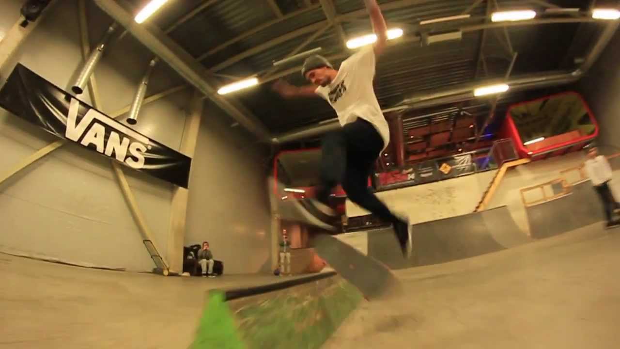 Alex Massotti at Gruuvi skatepark in Tallin Estonia