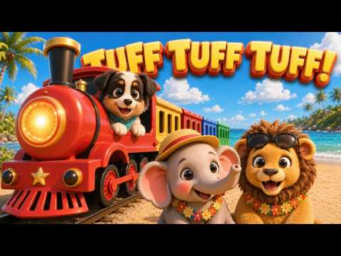 🚂 TUFF TUFF TUFF! Der Urlaubszug & die Tiere am Strand | Kinderlieder