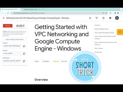 Getting Started with VPC Networking and Google Compute Engine - Windows|| #qwiklabs || #coursera