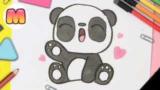 COMO DIBUJAR UN PANDA KAWAII PASO A PASO - Dibujos kawaii fáciles