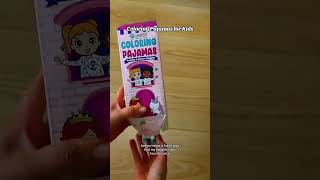Coloring Pajamas for Kids! This is the perfect screen activity to make bedtime easier