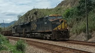 Trem de Minério com Dupla AC44i #3444-7 + #7374-4 / Cruzando em Japeri / Sentido Guaíba