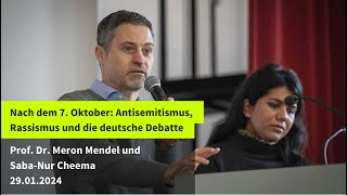 „Nach dem 7. Oktober“: Meron Mendel und Saba-Nur Cheema am 29.01.24 an der Freien Universität Berlin