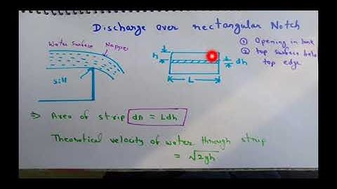 Discharge through Rectangular  Notch