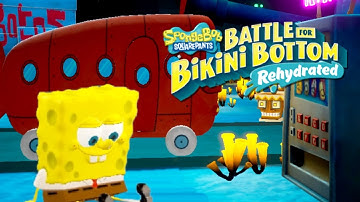 SpongeBob Battle for Bikini Bottom Rehydrated - 100% Walkthrough Part 8: Rock Bottom