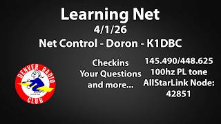 Learning Net 4/1/26