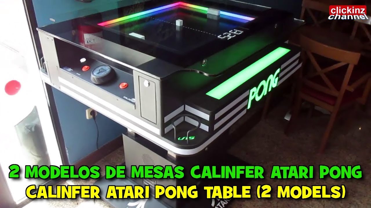 Mesa Atari Pong Table 2 models Calinfer Atari Pong Arcade NEW